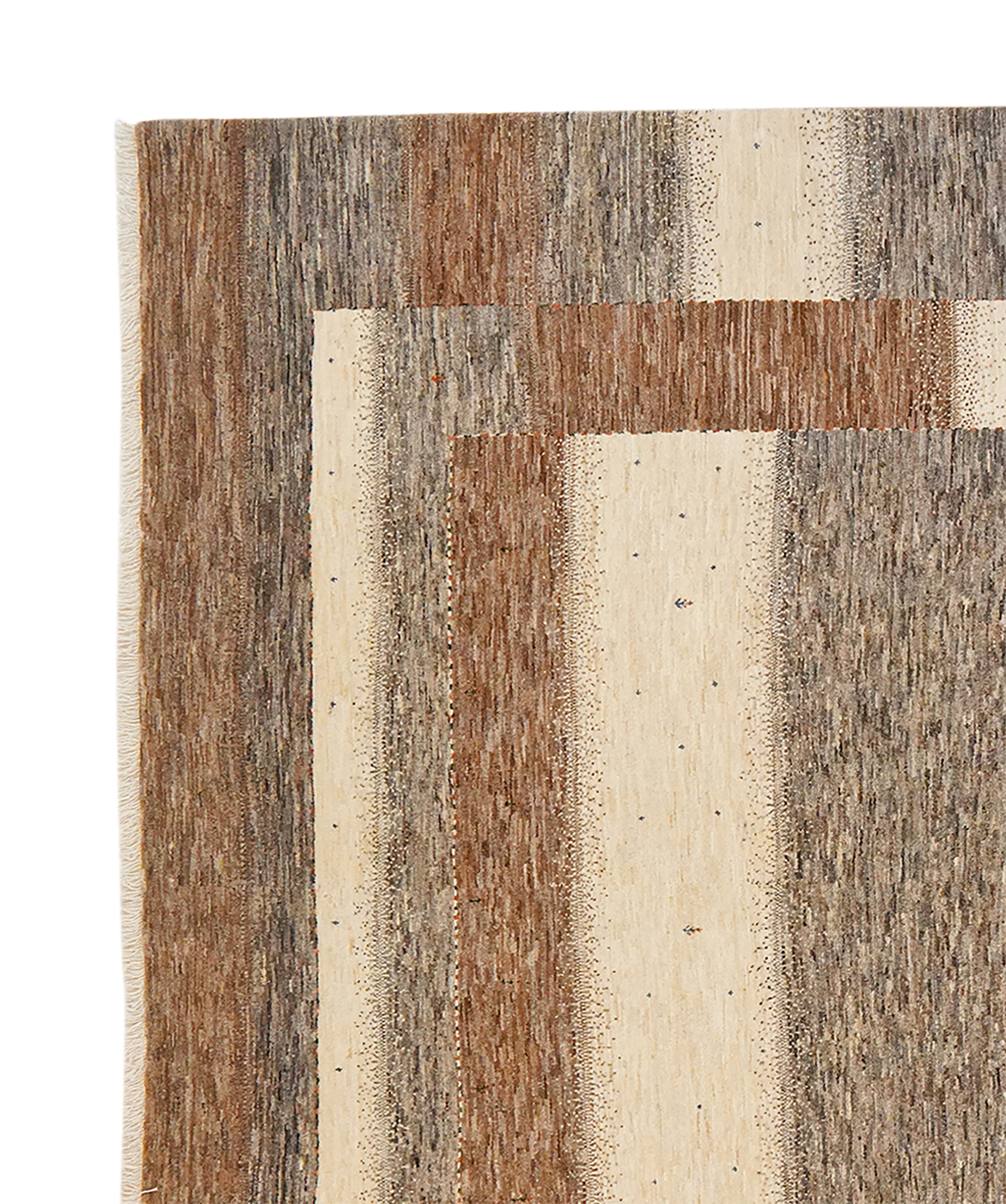 Rizbaf Gabbeh Teppich Wolle Beige 1