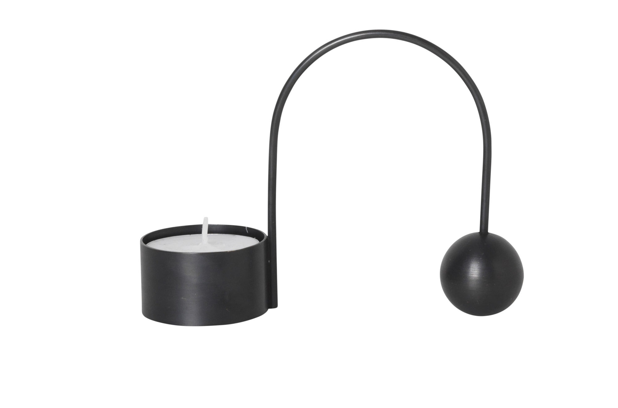 Balance Teelichthalter Schwarz 0