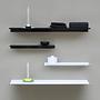 Shelf Large Steel Powder-coated Black 0