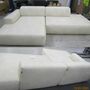 Pyllow Sofa Ecksofa Récamiere Links Kunstleder Cremeweiß 8