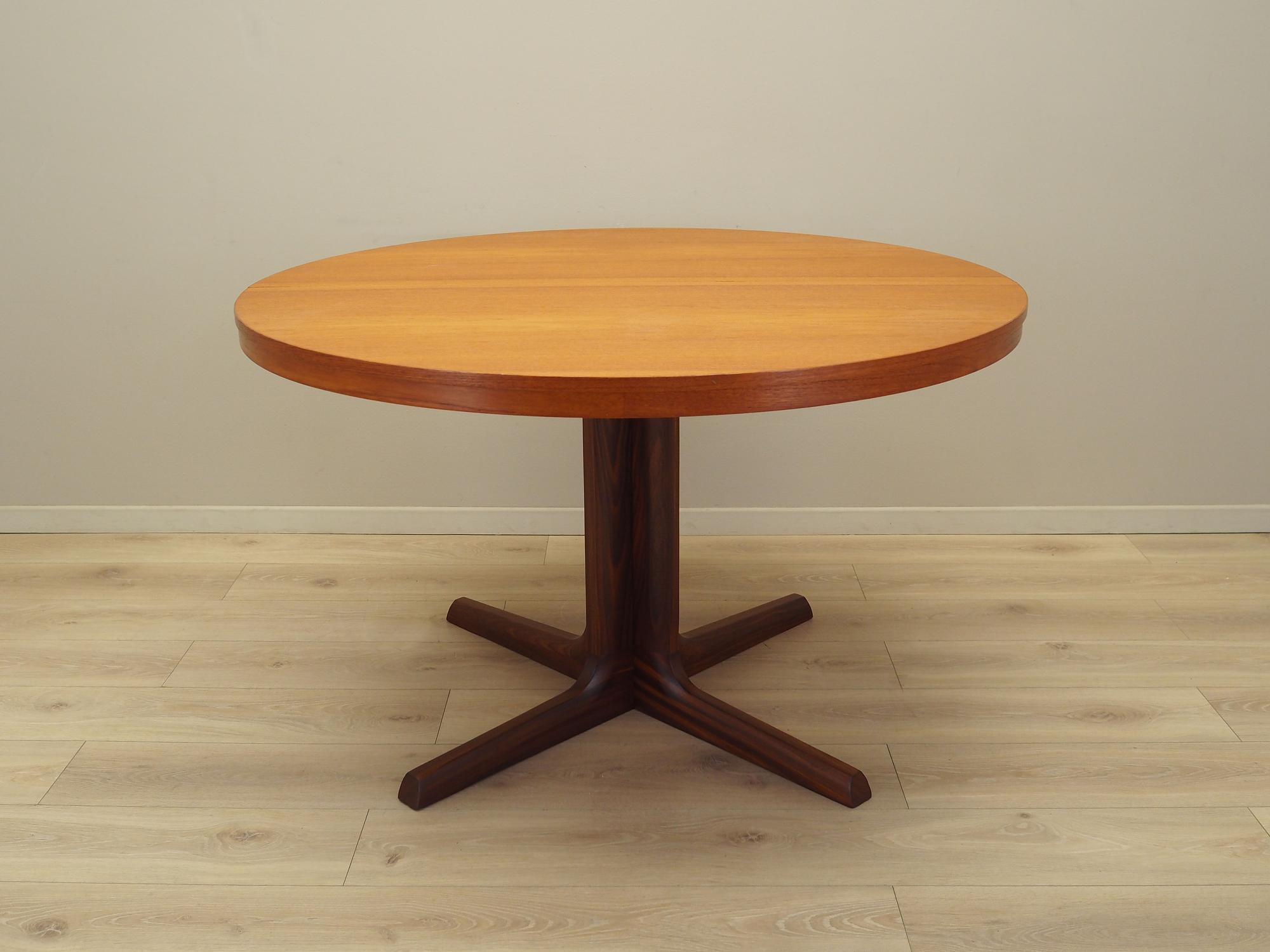 Esstisch Teakholz 1970er Jahre 120cm 8