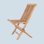 2x Teak-Gartenstuhl Klappbar 2