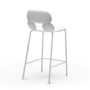 Nube SG 65 Bar Stool Plastic Metal White 1