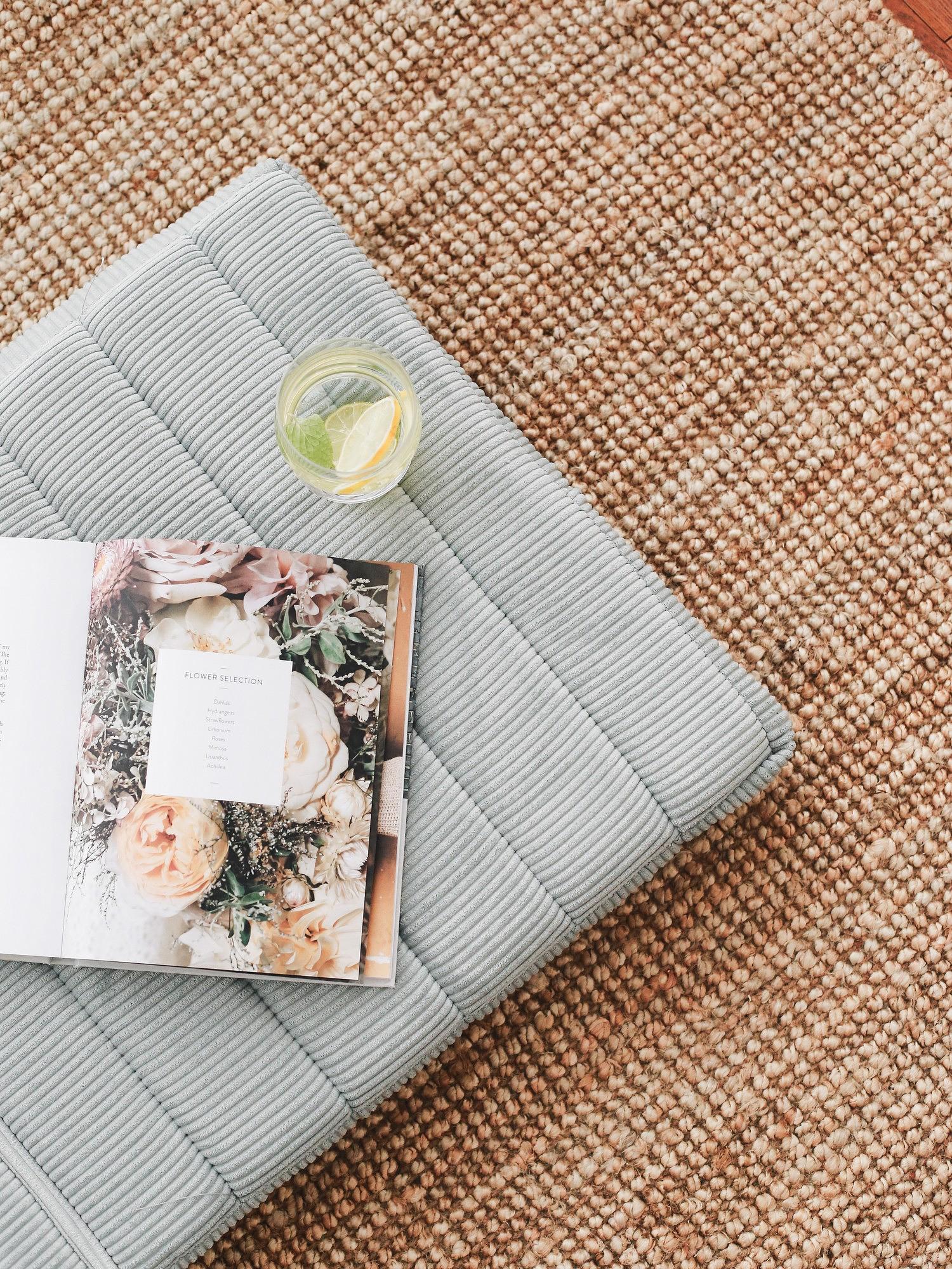 Keyf Katlanan Kissen Samt Blau 3