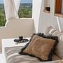The Raffia Pillowcase Nature Black 60x60cm 1