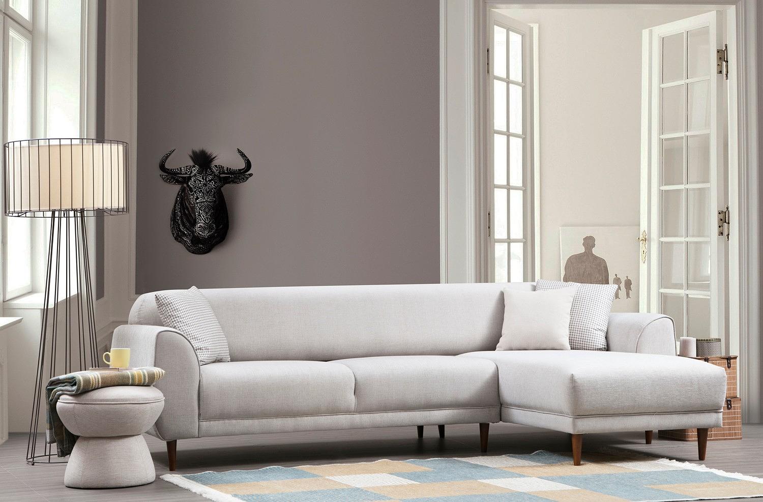 Image Ecksofa Rechts Creme 1