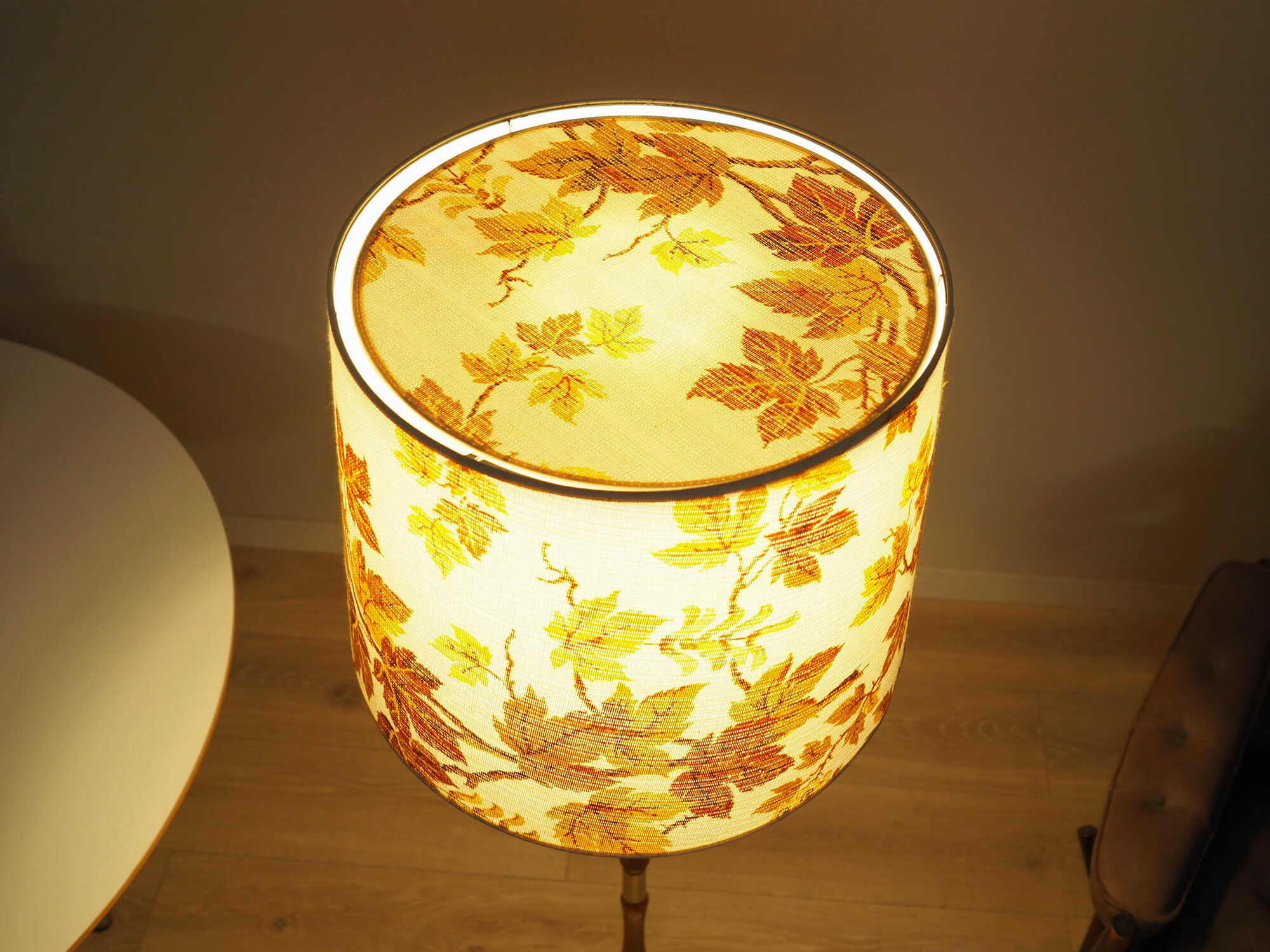 Floor lamp wood metal multicolor 1970s 5