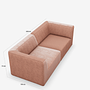 Hajen Modul-Sofa mit Kissen Blau 3