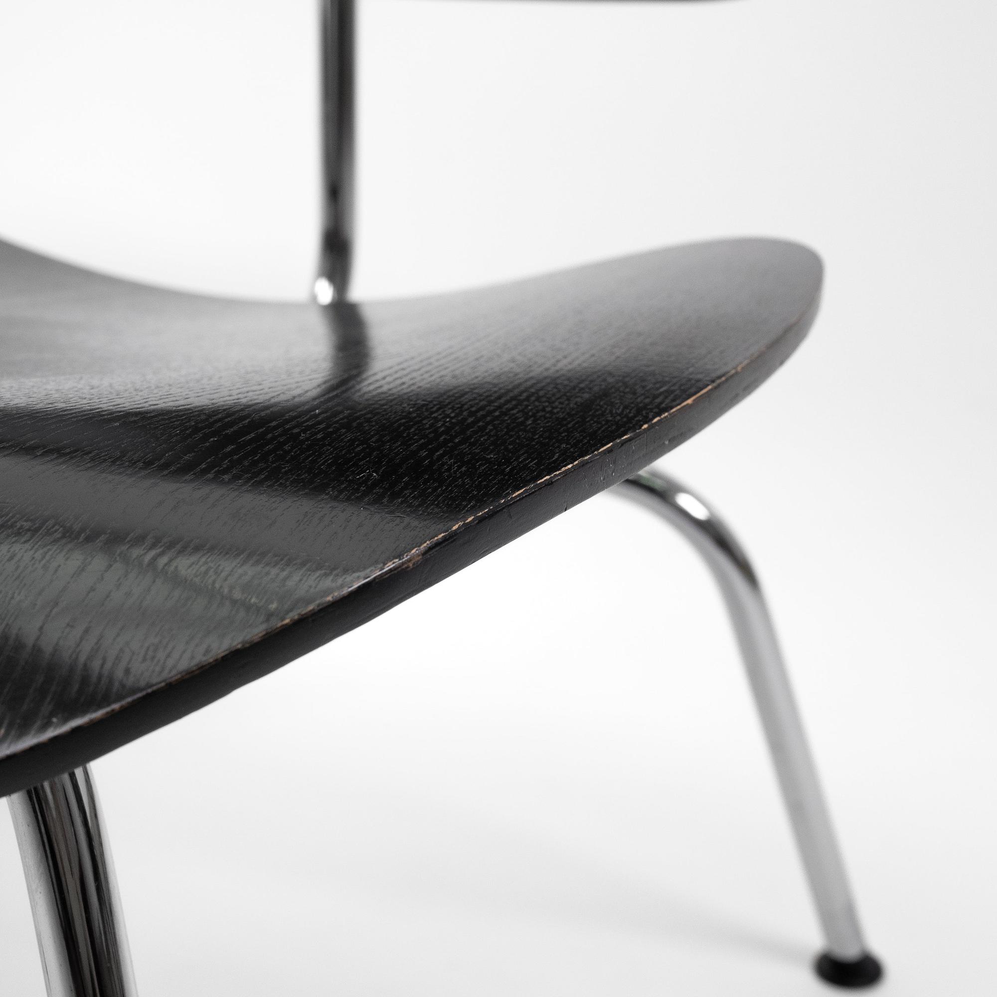 LCM Esszimmerstühle Sperrholz Chrom Esche Schwarz 9