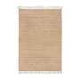 Levi Teppich Jute Baumwolle Beige 80 x 150 cm 0