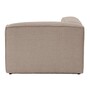 Modulsofa Links 1-Sitzer Leinen Braun 5