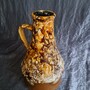 Vintage Vase Keramik Braun 1