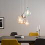 Pendant lamp Brooklyn II Metal / Glass 5-flame 7