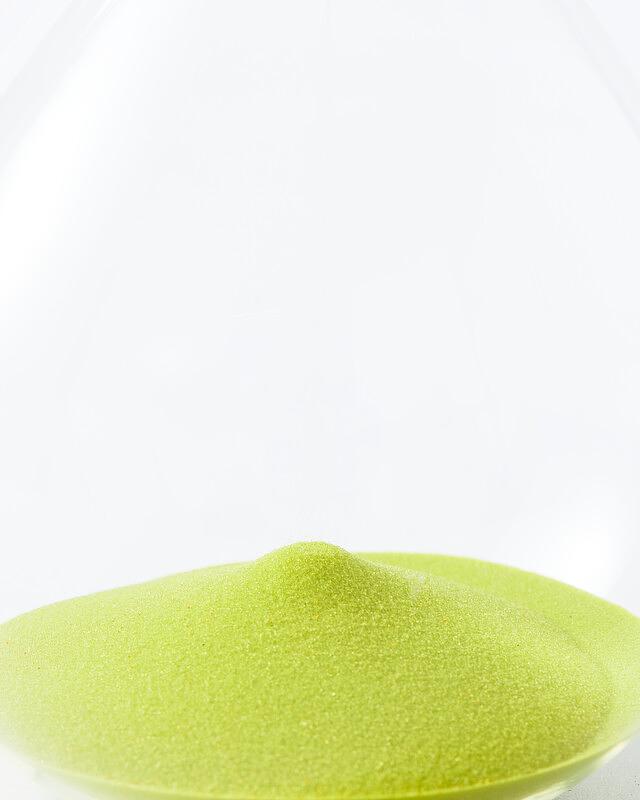 Hourglass Ball Glass Transparent Green 2