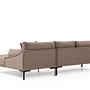 Leo divano angolare destro marrone chiaro 5
