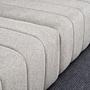 Beyza Sofa Récamiere Rechts mit Hocker Hellgrau 7