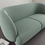 Design-Award-Winning Paula Sofa 2-Sitzer Fabio Grey Green 5