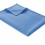 Leichte Decke aus Waffelpiqué 100% Baumwolle Blau Single 0