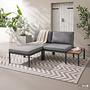 Lounge Set Cuva Set of 3 Aluminum Grey 2