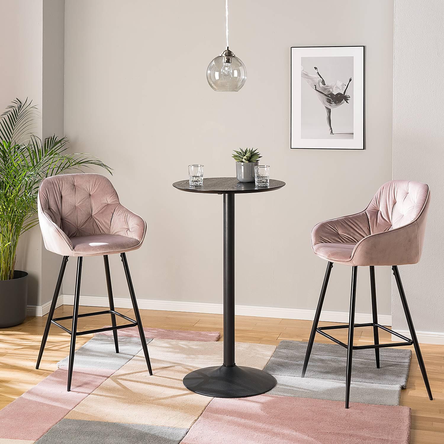 Tilden Barstuhl Altrosa 2