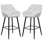 2x Liverpool Barhocker Textil Metall 0