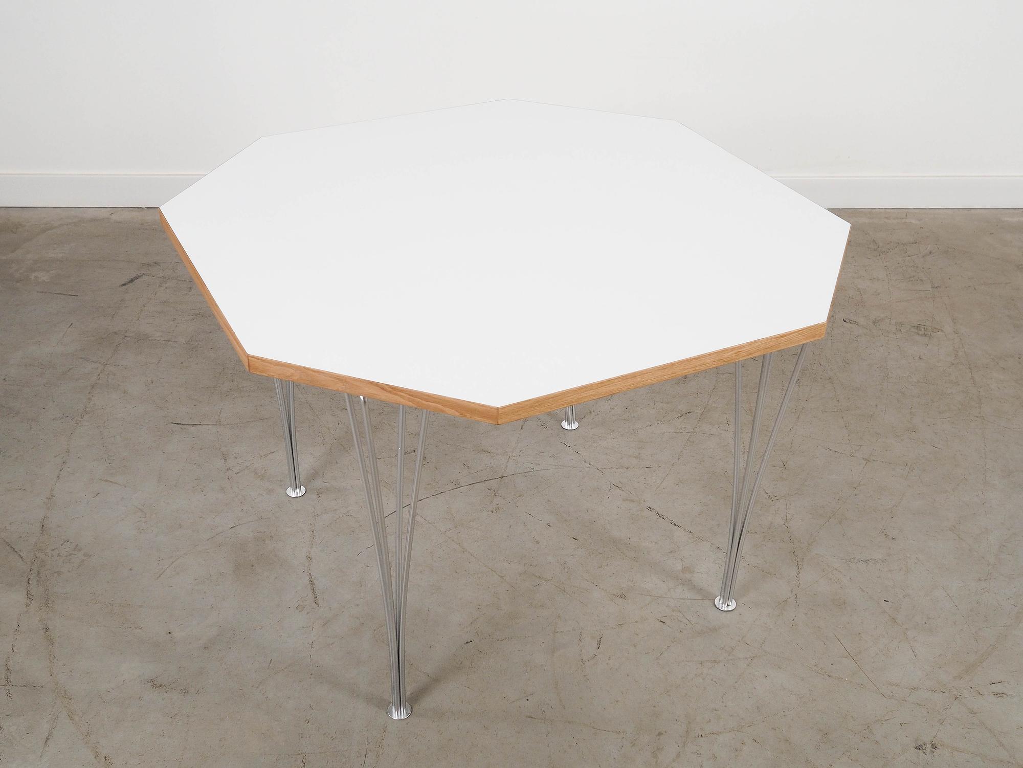 White table, Danish design, 1980s, manufactured i 2