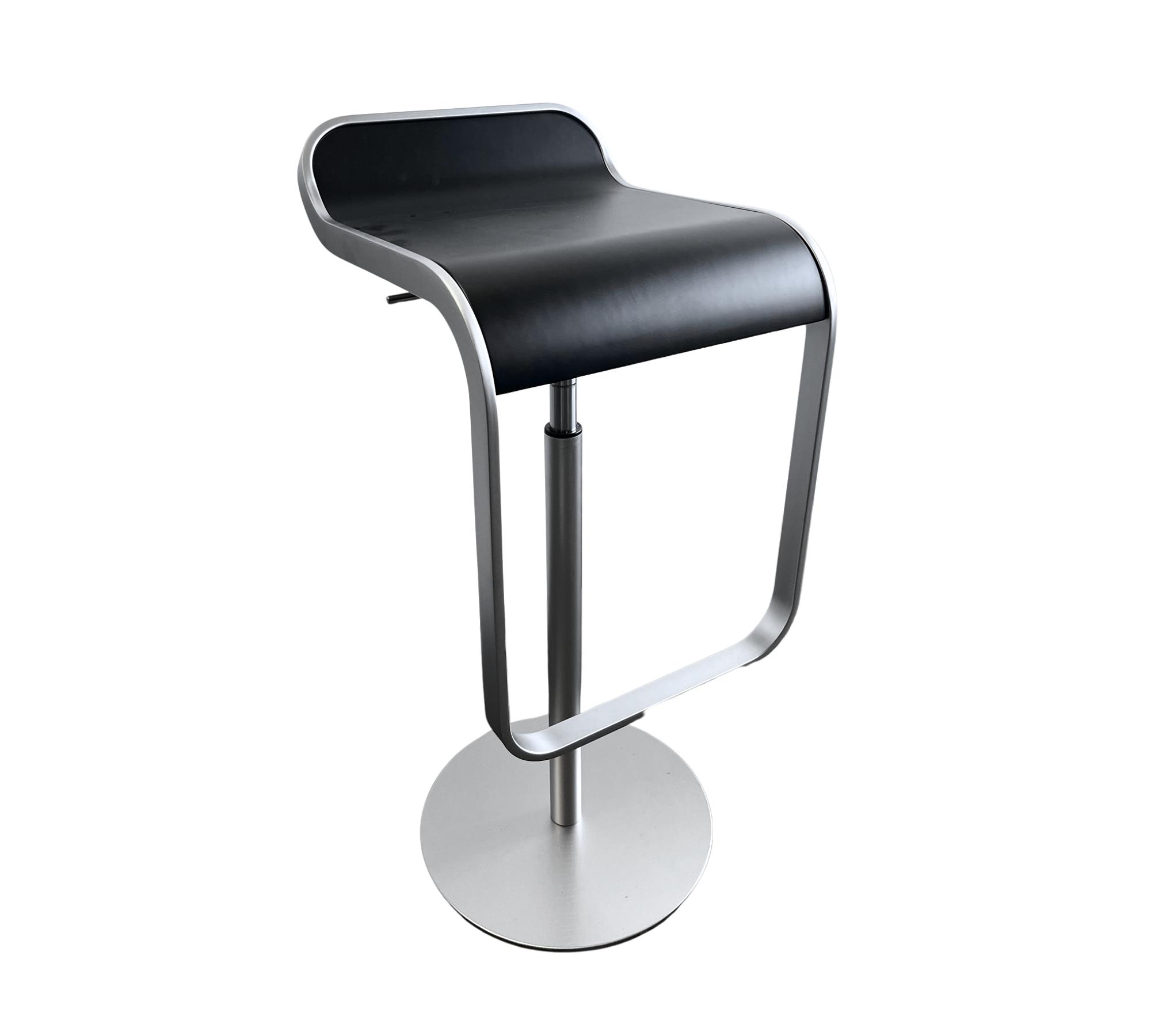 LEM Barhocker Holz Chrom Schwarz 6