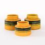 Ceramic Vases Set 3-piece Yellow 3