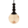 Ball lamp glass floral pattern 1