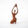 Sculpture Woman Teak 1970s 7
