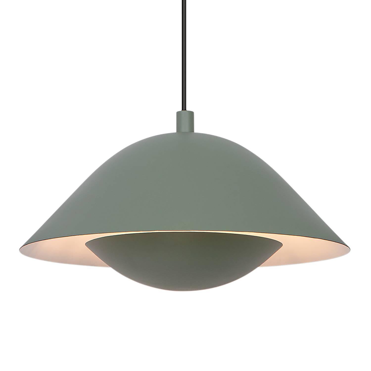 Freya Pendelleuchte Aluminium Olivgrün 1-flammig 0