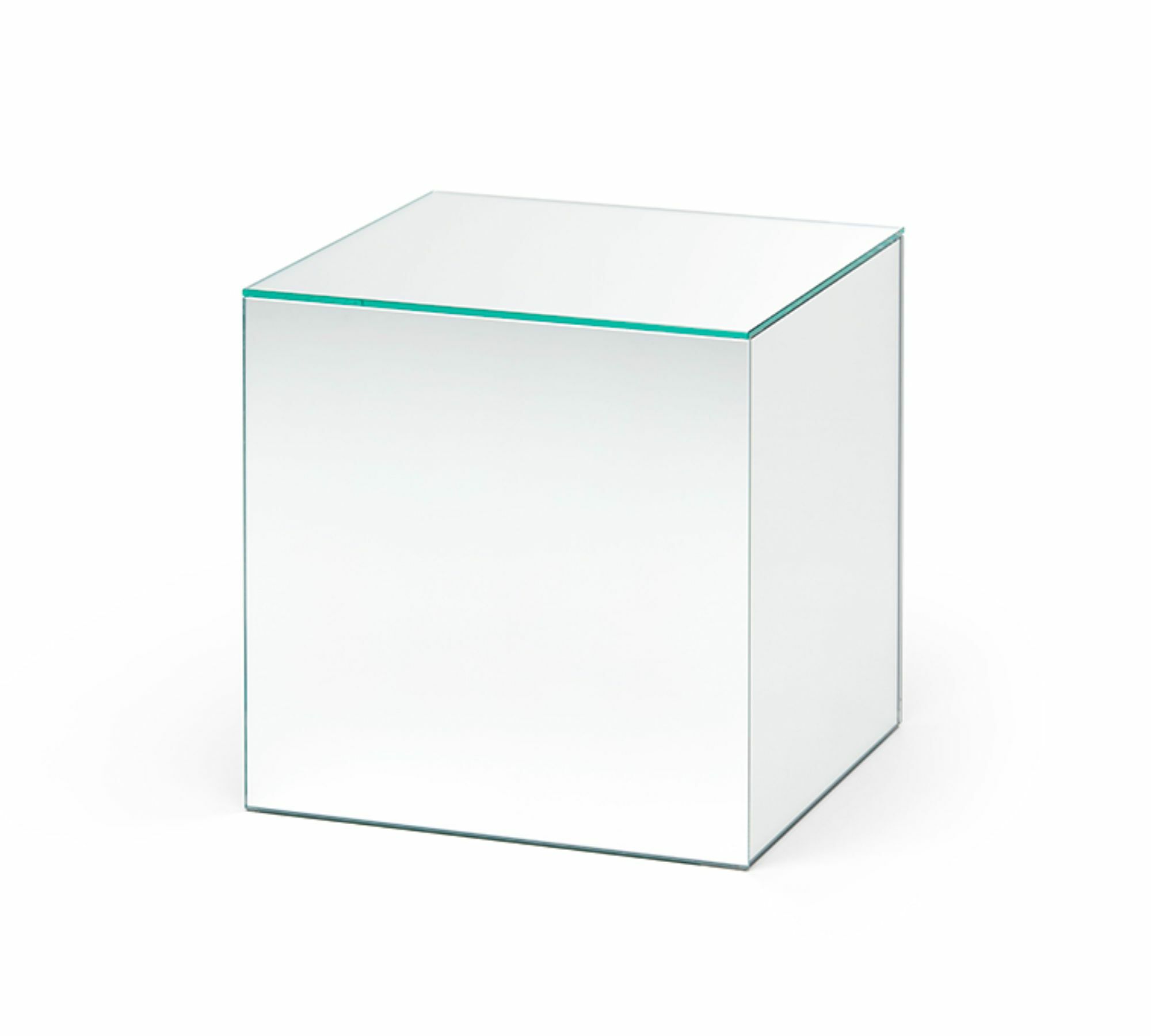 Tintin Beistelltisch Glas Silber 1