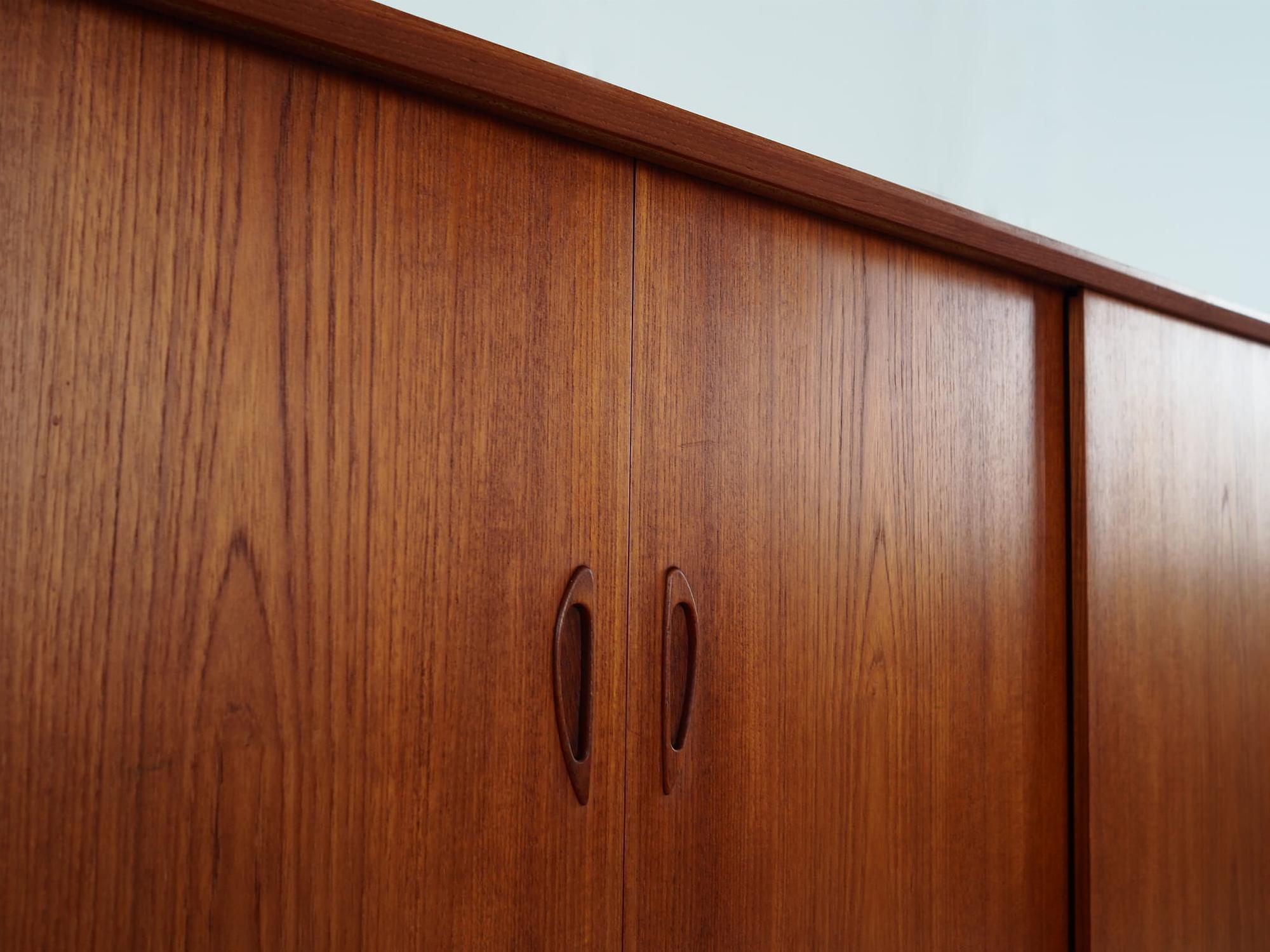 Highboard Teak Brown 1970s 12