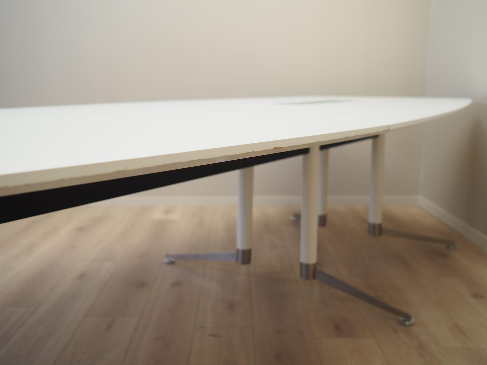 Conference table Plastic Metal White 10