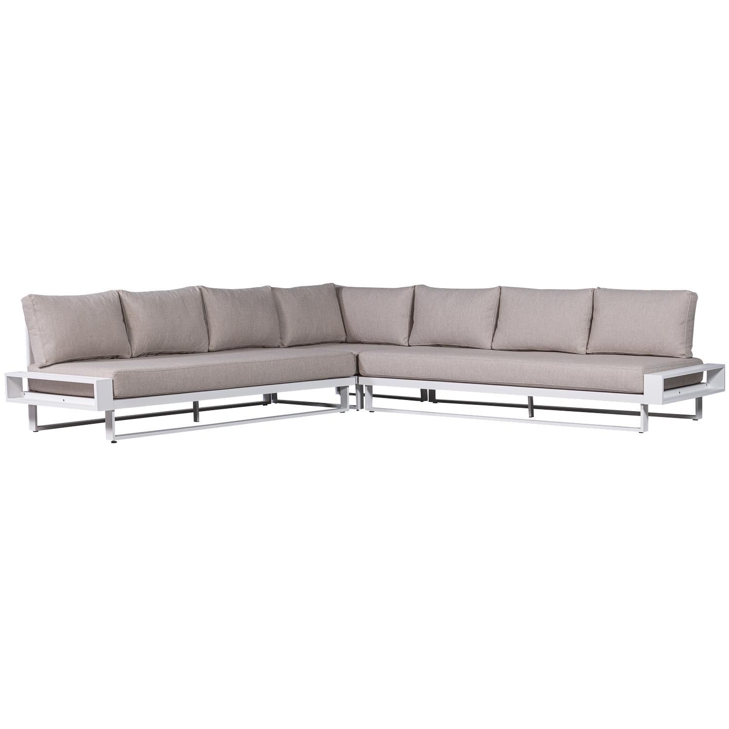 FLint Garten Ecksofa Aluminium Grau 0