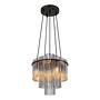 Pendelleuchte Gorley Typ G Rauchglas Eisen Schwarz 3