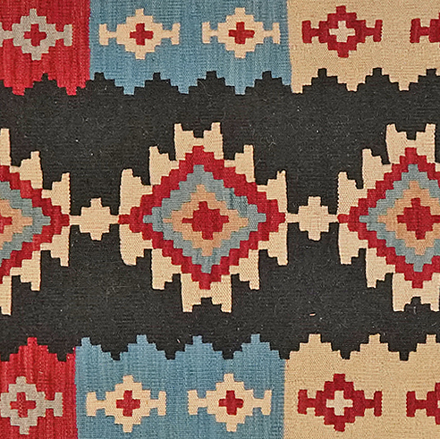 Kilim Gashgai Teppich Mehrfarbig 1