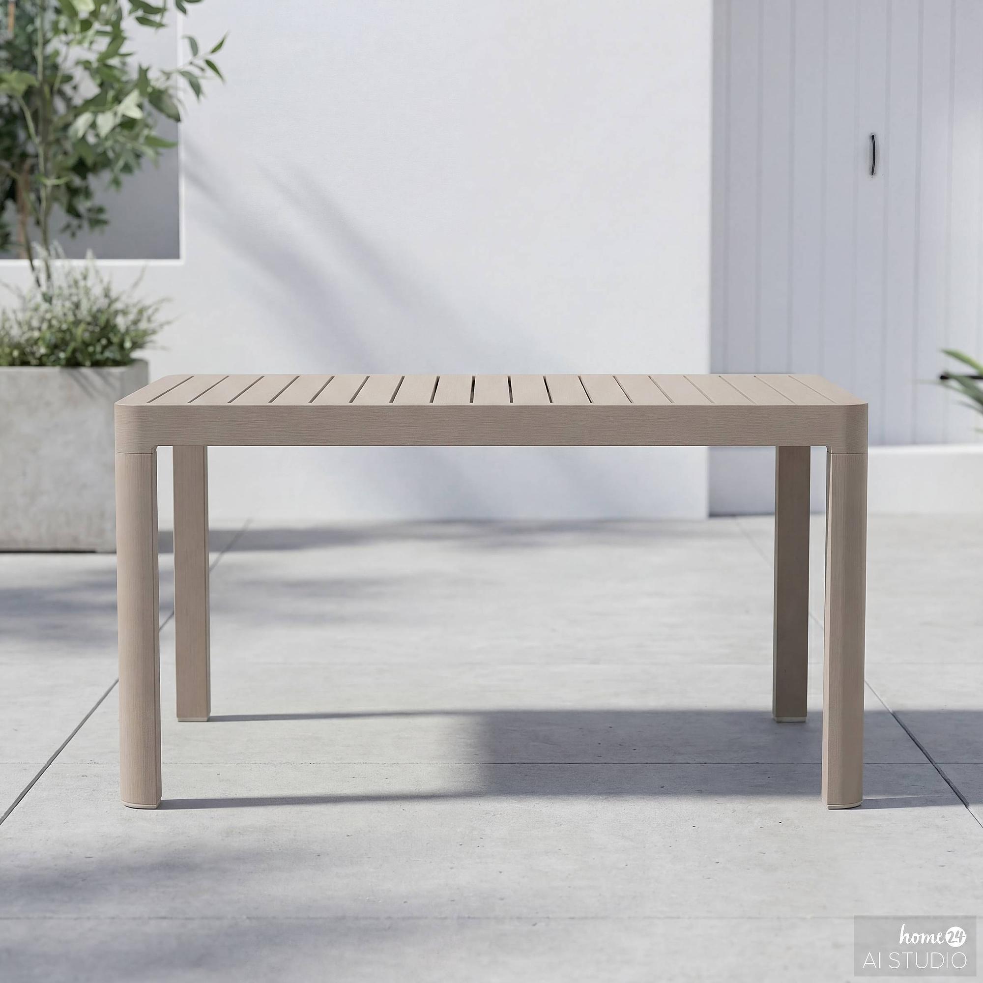 Garden Table Yaro Extendable Aluminum Beige 0