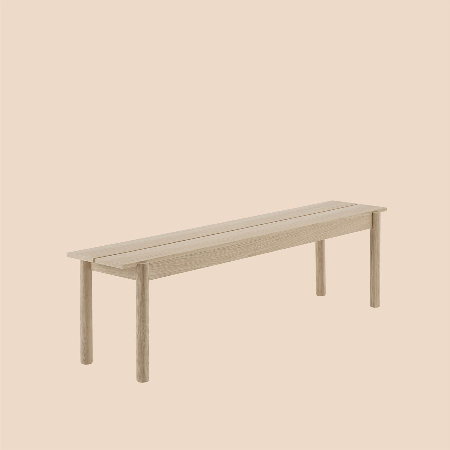 Linear Wood Series Bench 170 cm Brown 1