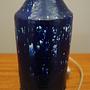 Tischlampe Keramik Blau 1960er Jahre 6