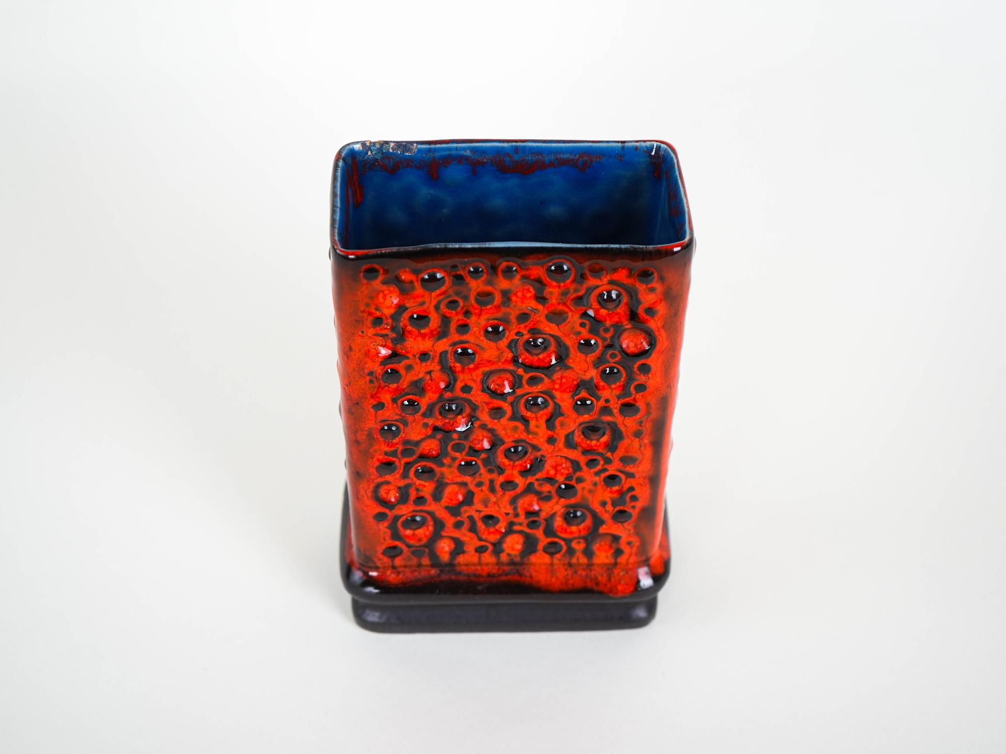 Ceramic vase Fat Lava 1960s 3