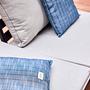 Kyoto Outdoor-Kissen Textil Blau 1