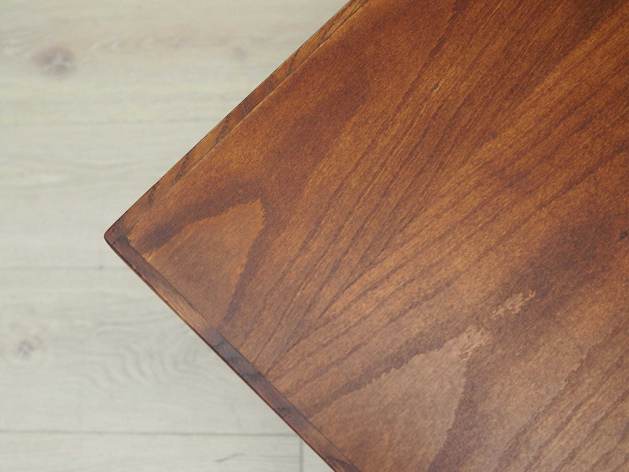 Tavolino vintage legno metallo marrone anni '70 8