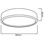LED-Deckenleuchte Slimline Acrylglas Eisen 4