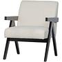 Lowie Sessel Creme Schwarz 0