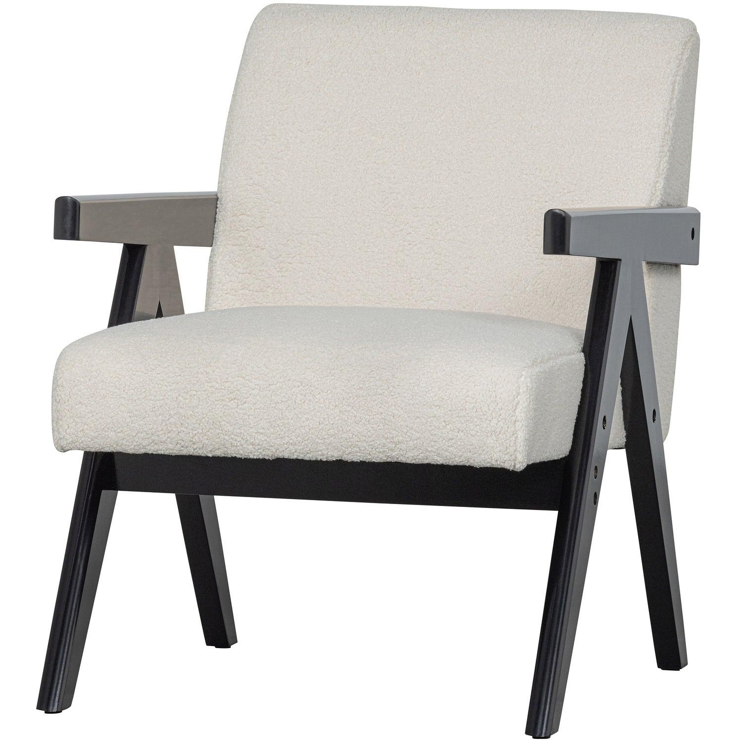 Lowie Sessel Creme Schwarz 0