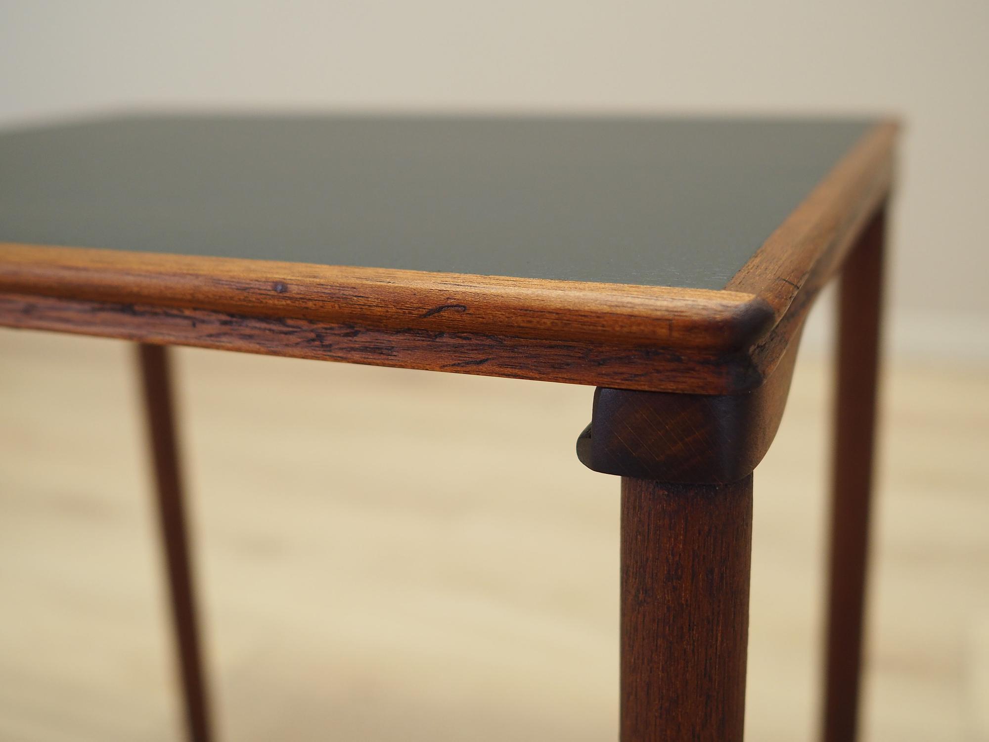 2x Side table Teak wood 1970s 5
