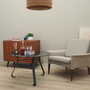 Vintage coffee table Glass Metal Grey 1970s 2