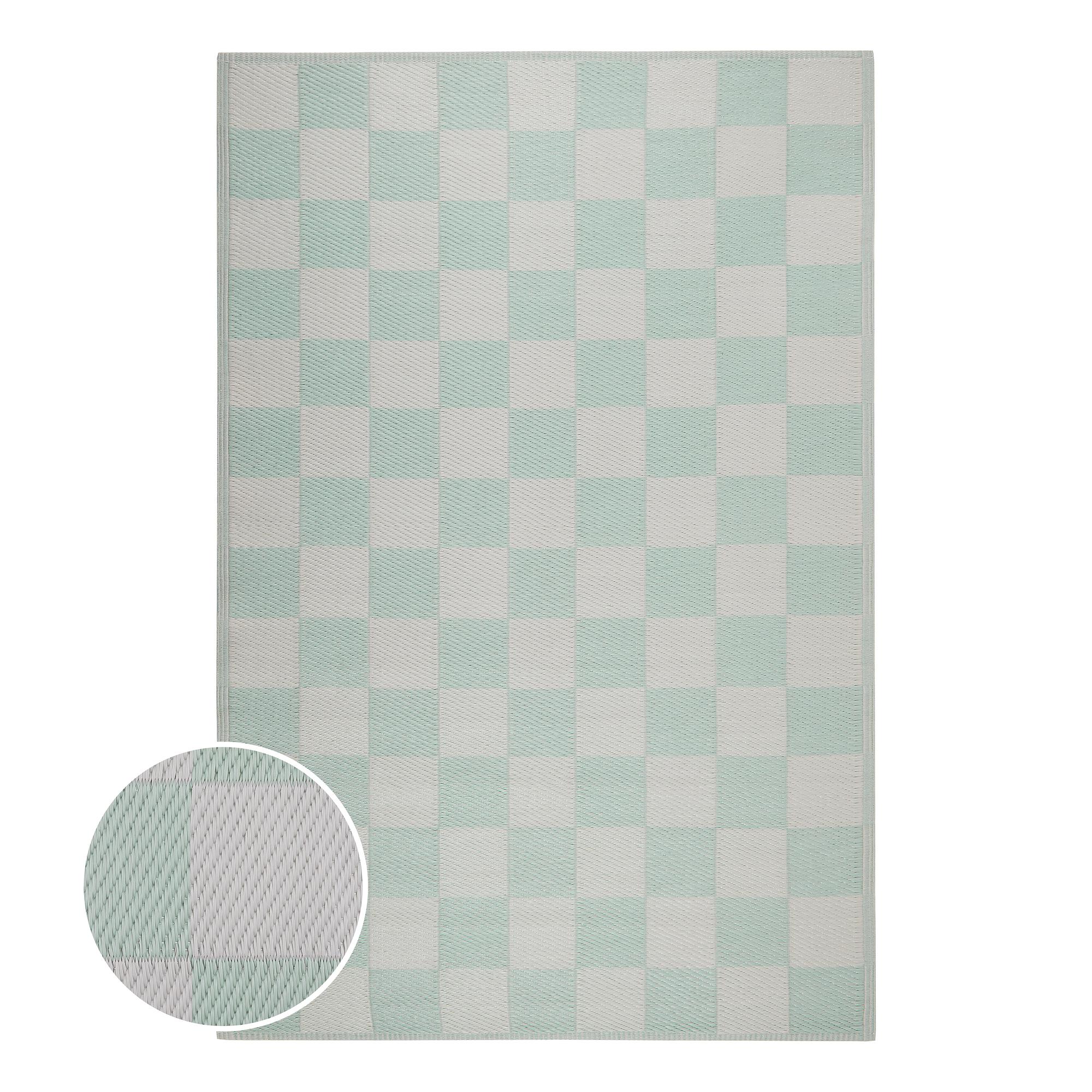 COLOUR CLASH Rug Polypropylene Turquoise 118x180cm 0
