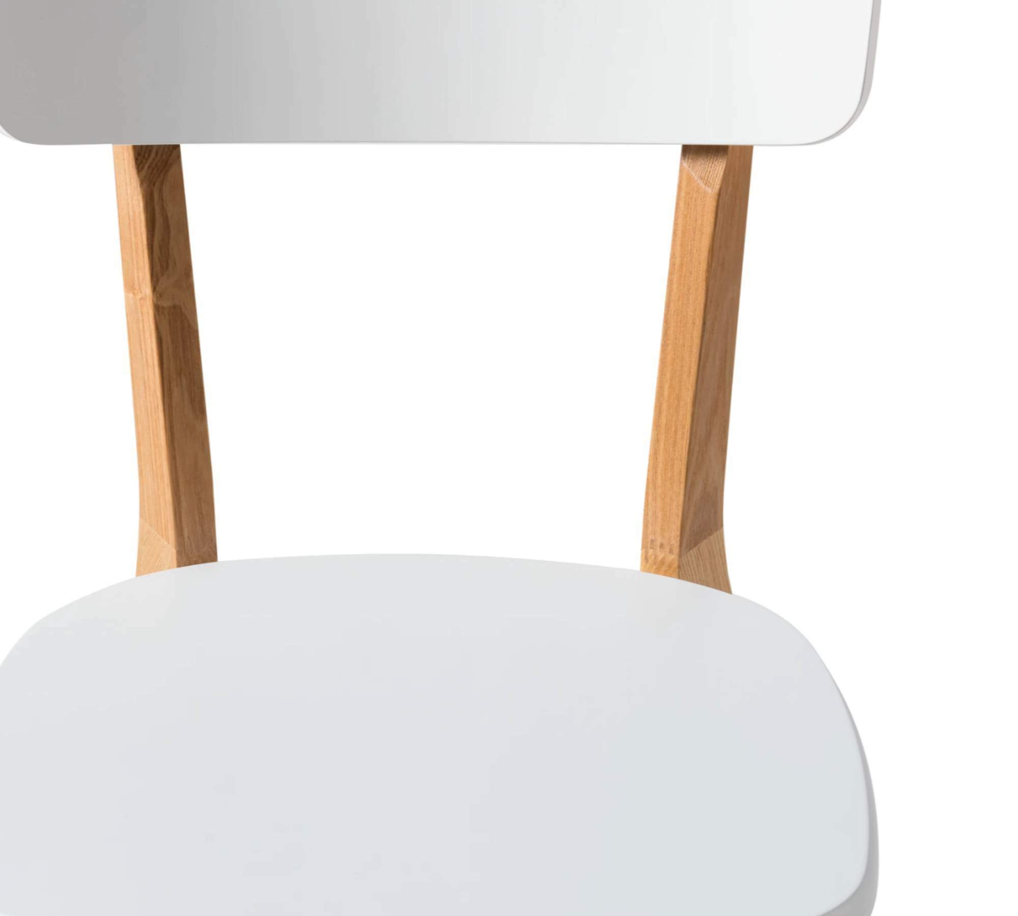 2x Dining chair Ash wood White Ash 5